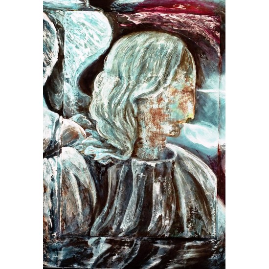 Αγγελος, Τεχνική Τέμπερα σε ξύλο. 50 X 65