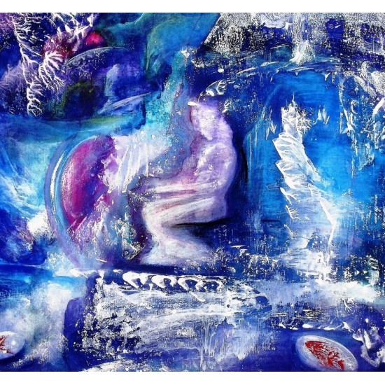 Η σπηλιά της Ιθάκης μου, Τέμπερα σε ξύλο. 38 X 36