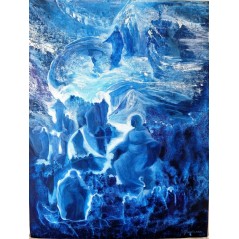 Ουράνια συμφωνία, Τέμπερα σε ξύλο. 50 Χ 65