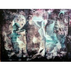 Σκιές, Τέμπερα σε ξύλο. 34X28