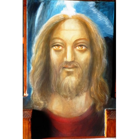 Μορφή, Τέμπερα σε ξύλο. 33 X 48  (Επιτραπέζιο) Διπλής όψεως